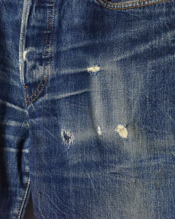 Blue Levi's Distressed 501 Jeans - W30 L30