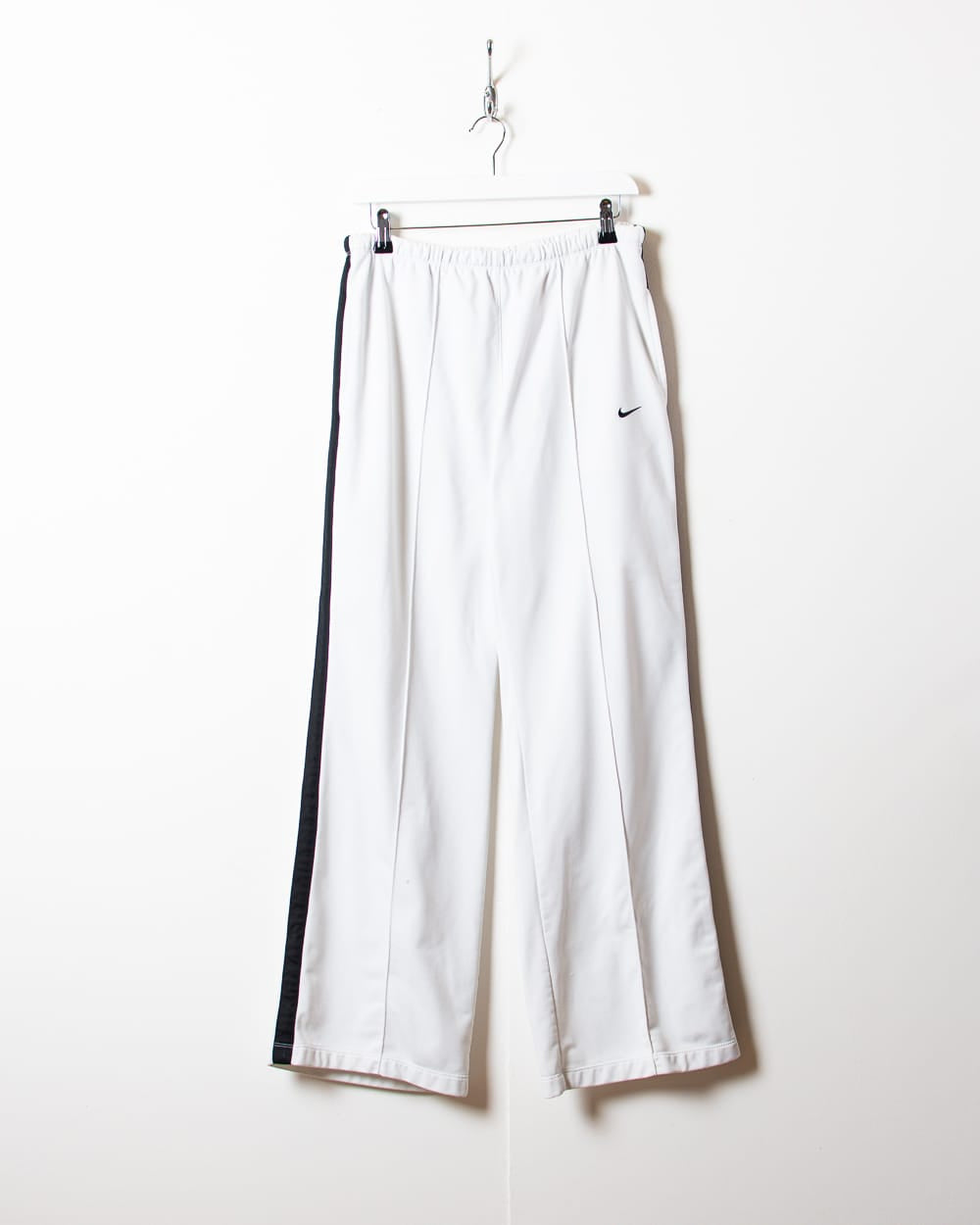 White Nike Tracksuit Bottoms - Large Women's