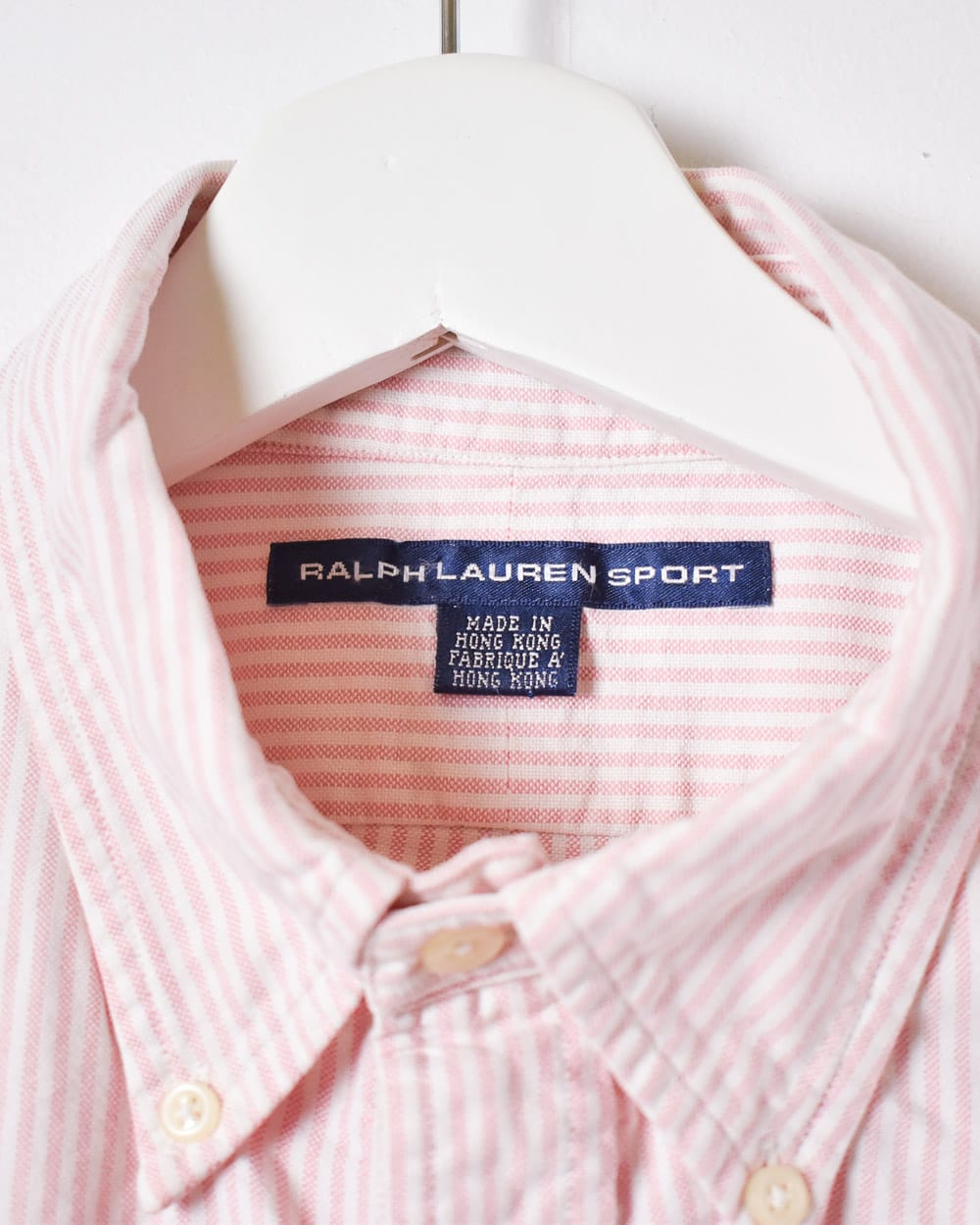 Pink Ralph Lauren Sport Striped Shirt - Medium Women's
