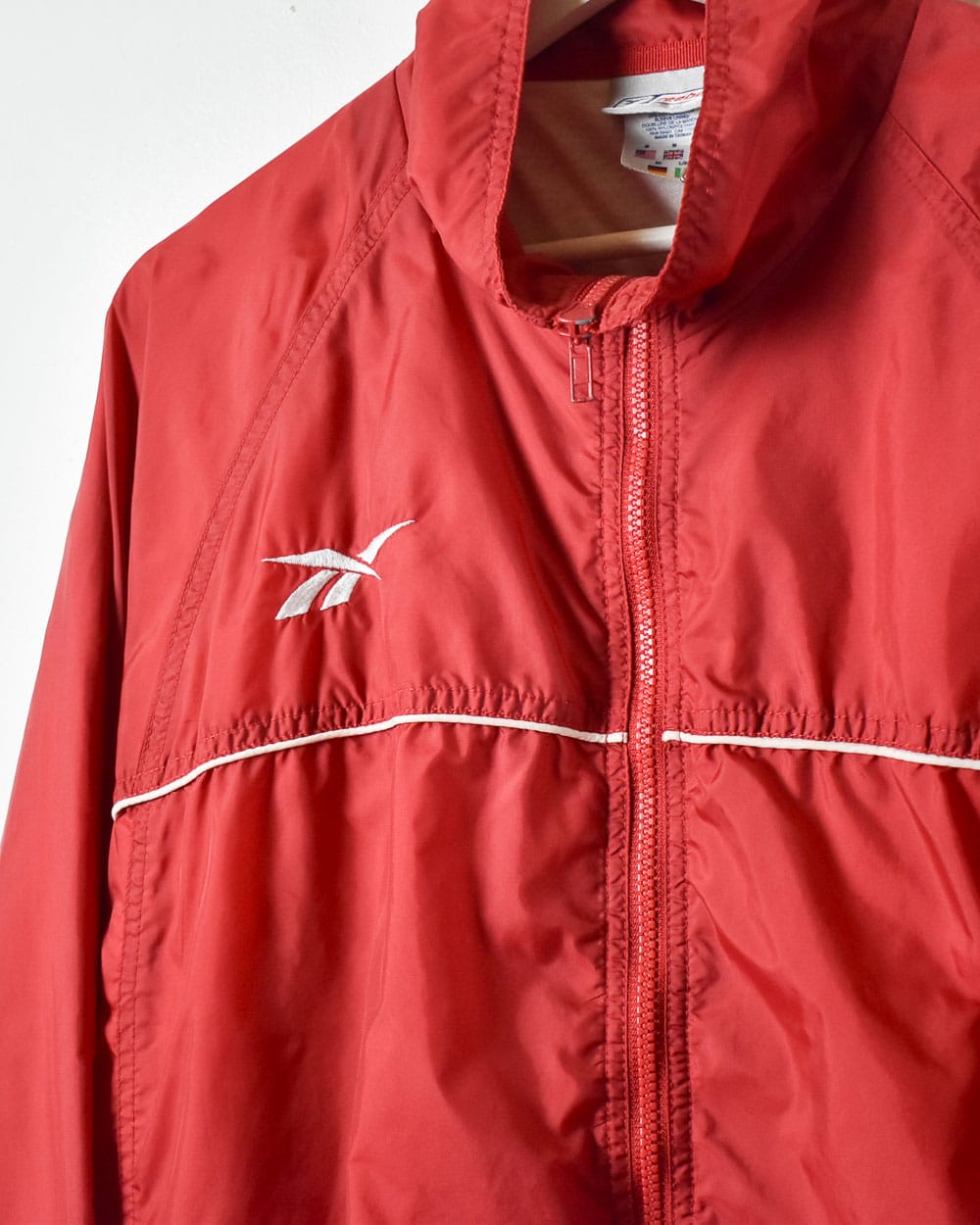 Vintage Reebok Windbreaker | Youth Medium | Red popular Wind Jacket Hoodie Kids |