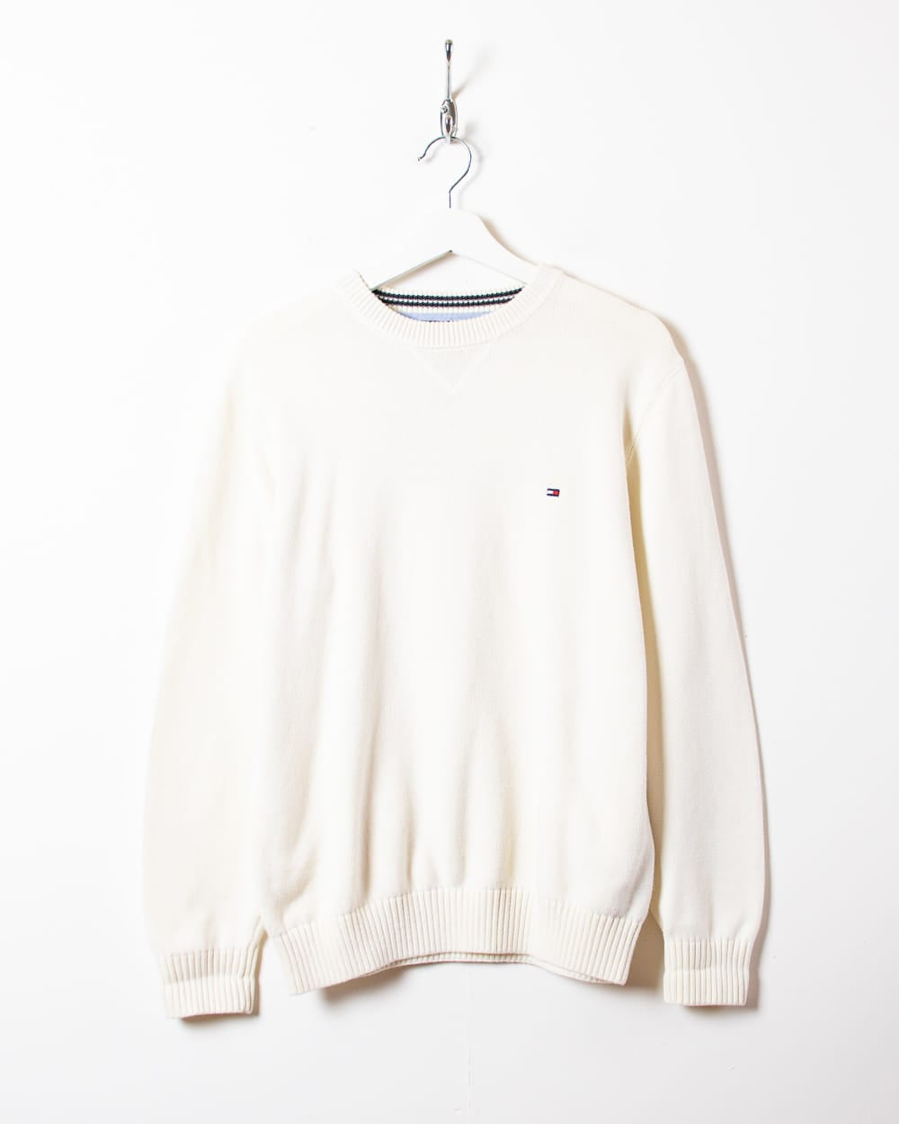 Neutral Tommy Hilfiger Knitted Sweatshirt - Small