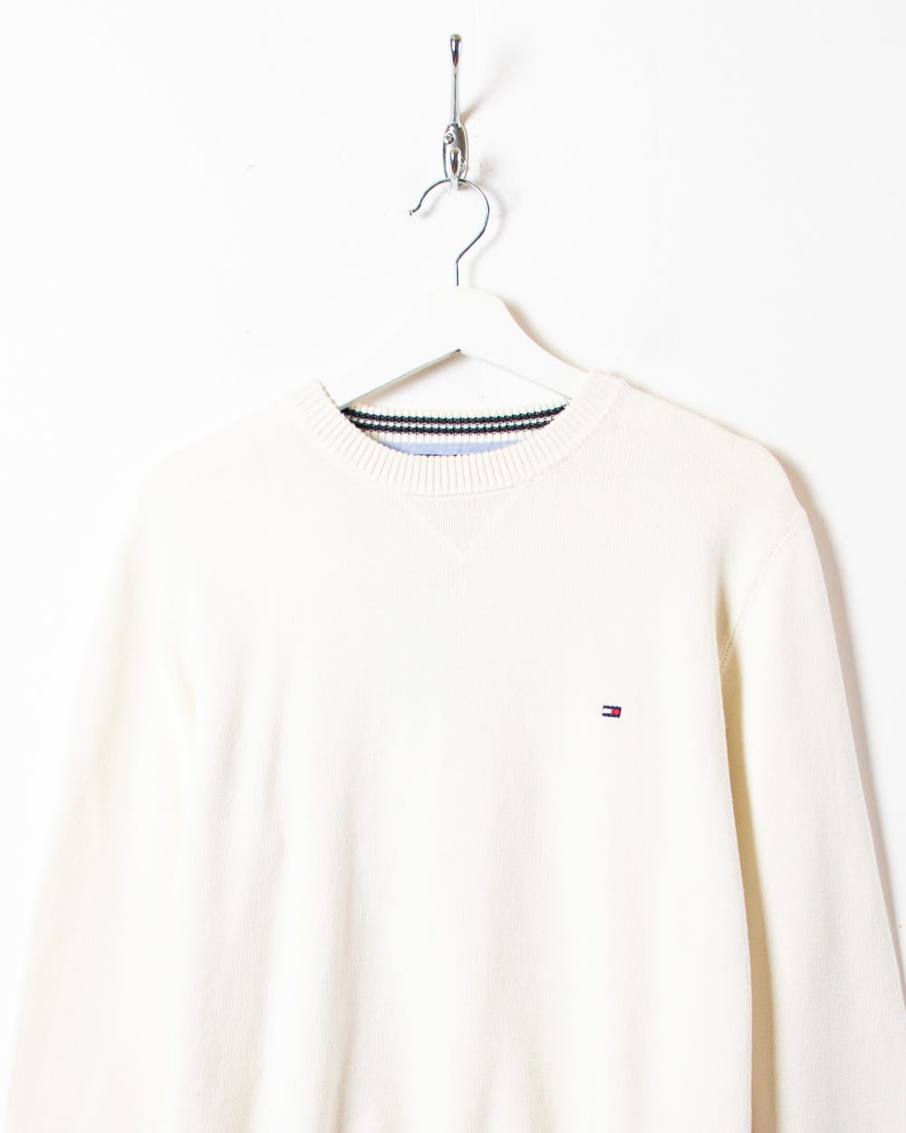 Neutral Tommy Hilfiger Knitted Sweatshirt - Small