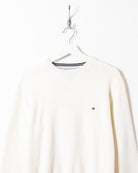 Neutral Tommy Hilfiger Knitted Sweatshirt - Small