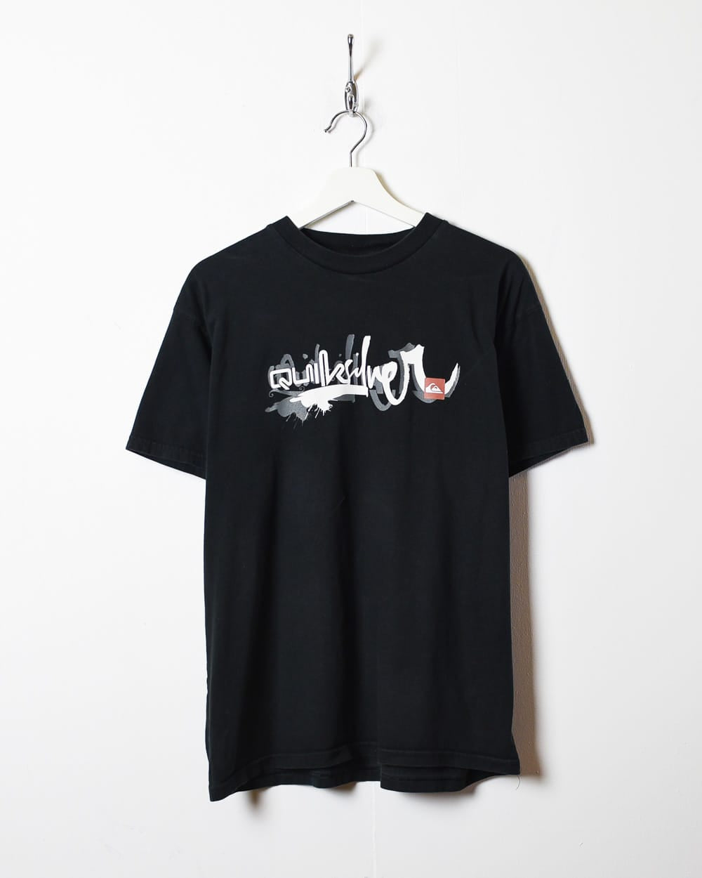 Vintage 00s Black Quiksilver T Shirt Large Cotton Domno Vintage