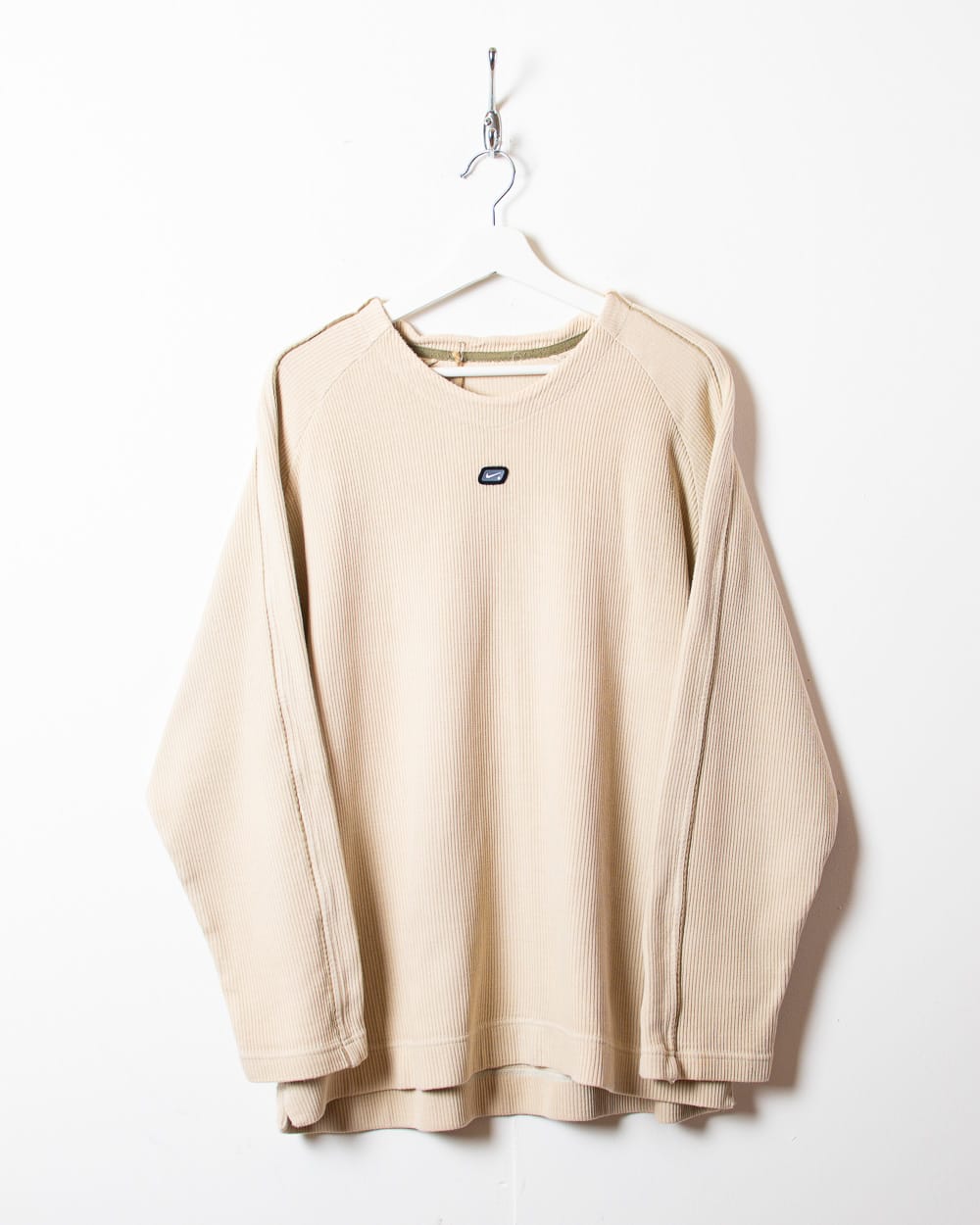 Neutral Nike Textured Sweatshirt - Large