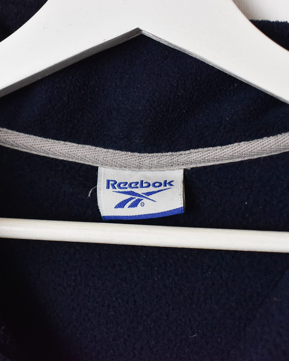 Navy Reebok Authentic 1/4 Zip Fleece - X-Large