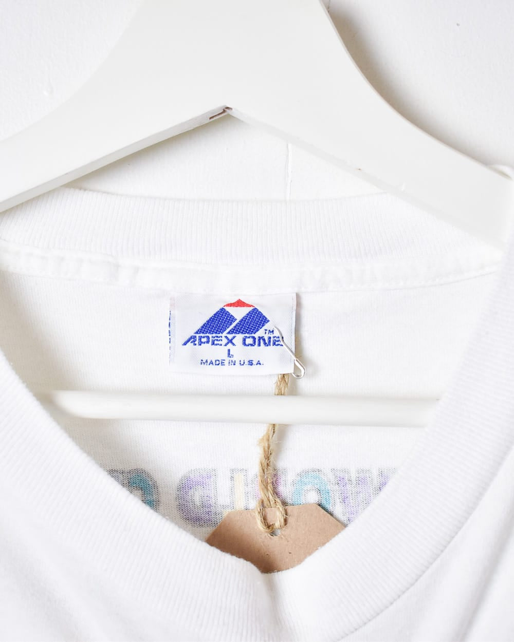 White Apex One World Cup USA 94 Single Stitch T-Shirt - Large