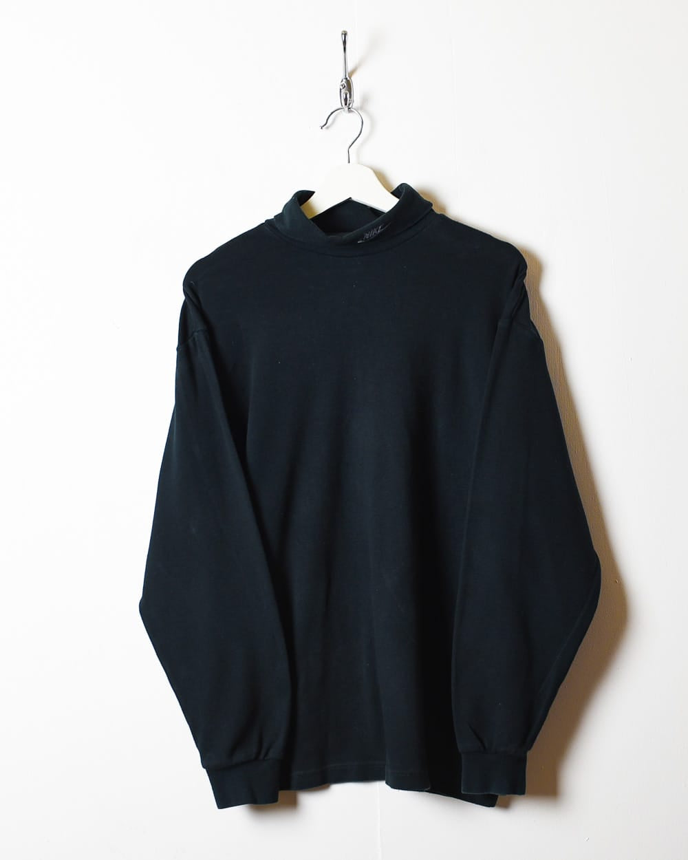 Black Nike 80s Turtle Neck Long Sleeved T-Shirt - Medium