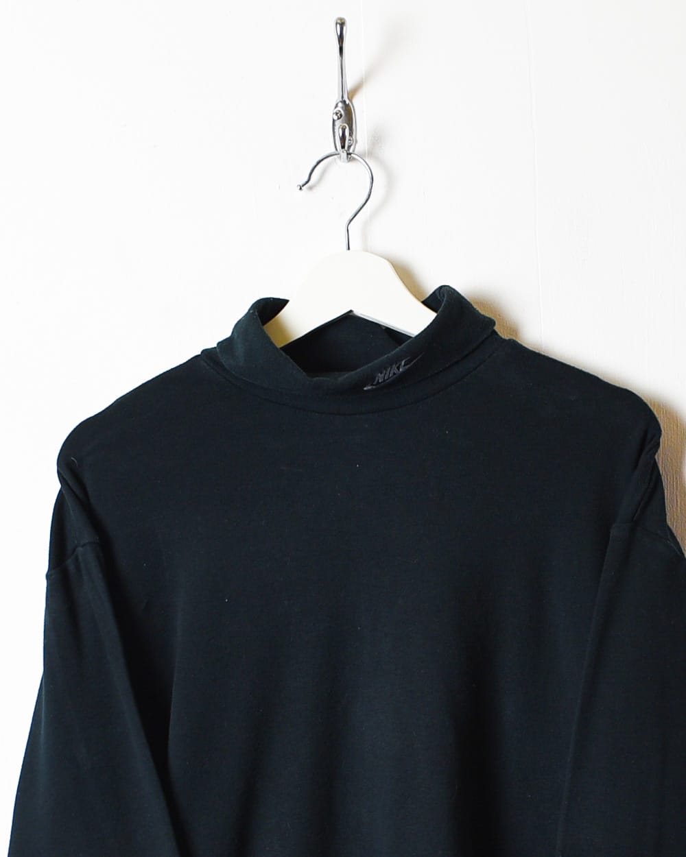 Black Nike 80s Turtle Neck Long Sleeved T-Shirt - Medium