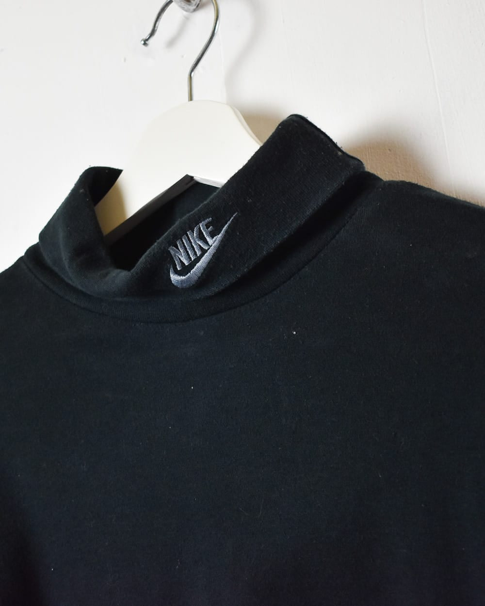 Black Nike 80s Turtle Neck Long Sleeved T-Shirt - Medium