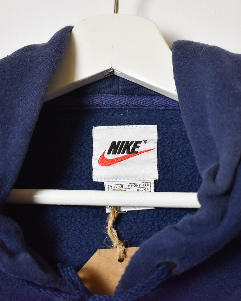 Navy Nike Zip-Through Hoodie - Small