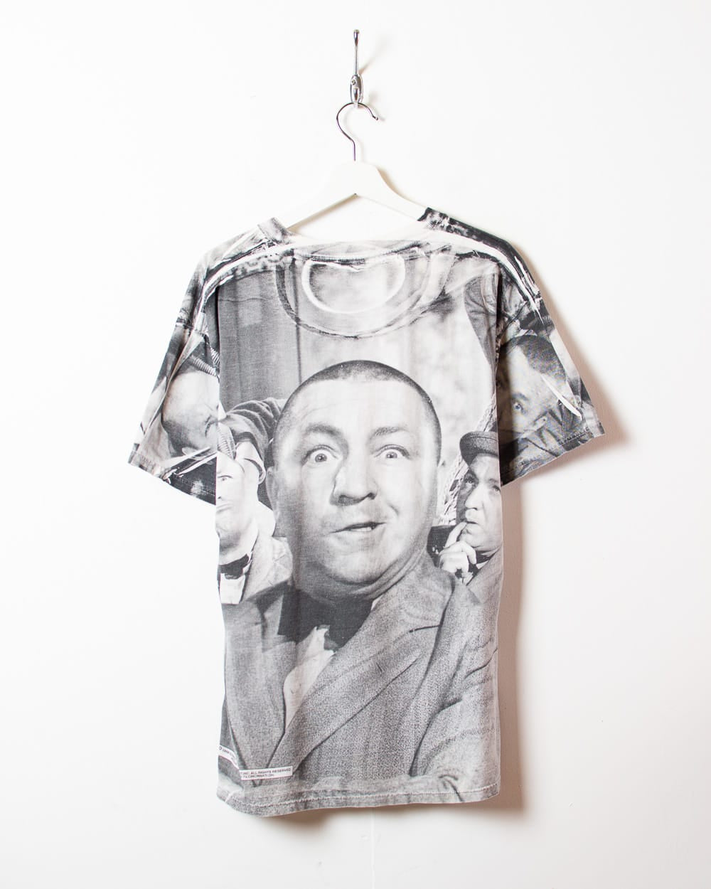 Vintage 90s Stone The Three Stooges All-Over Print T-Shirt - Large Cotton –  Domno Vintage