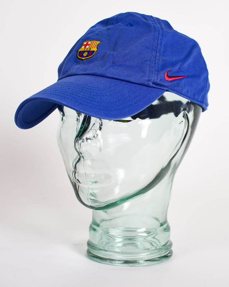 Vintage 00s Blue Nike FC Barcelona Cap Cotton– Domno Vintage