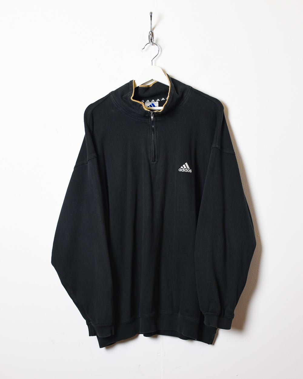 Black Adidas 1/4 Zip Sweatshirt - X-Large