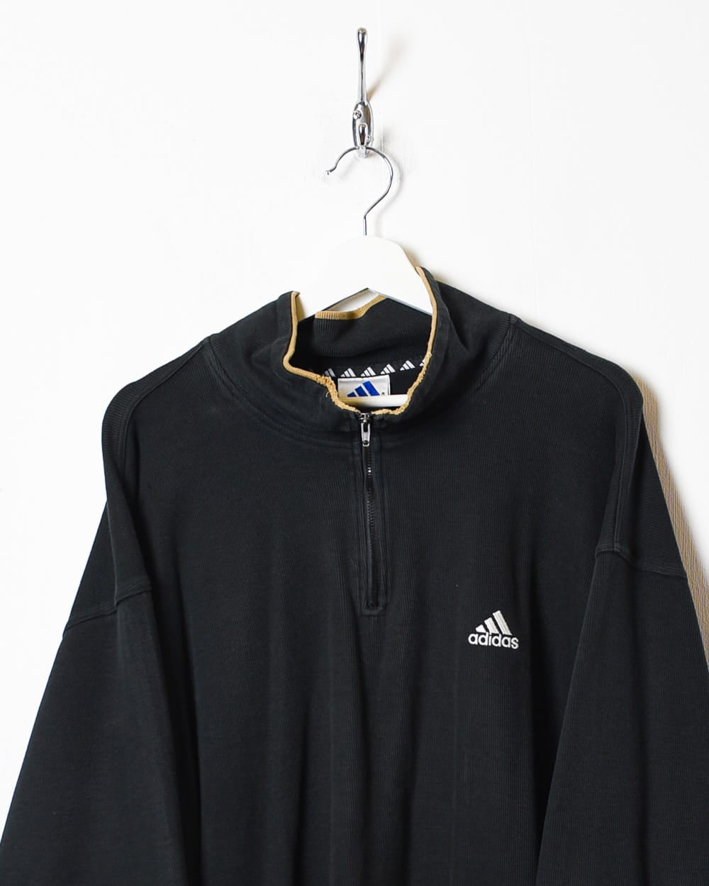 Black Adidas 1/4 Zip Sweatshirt - X-Large