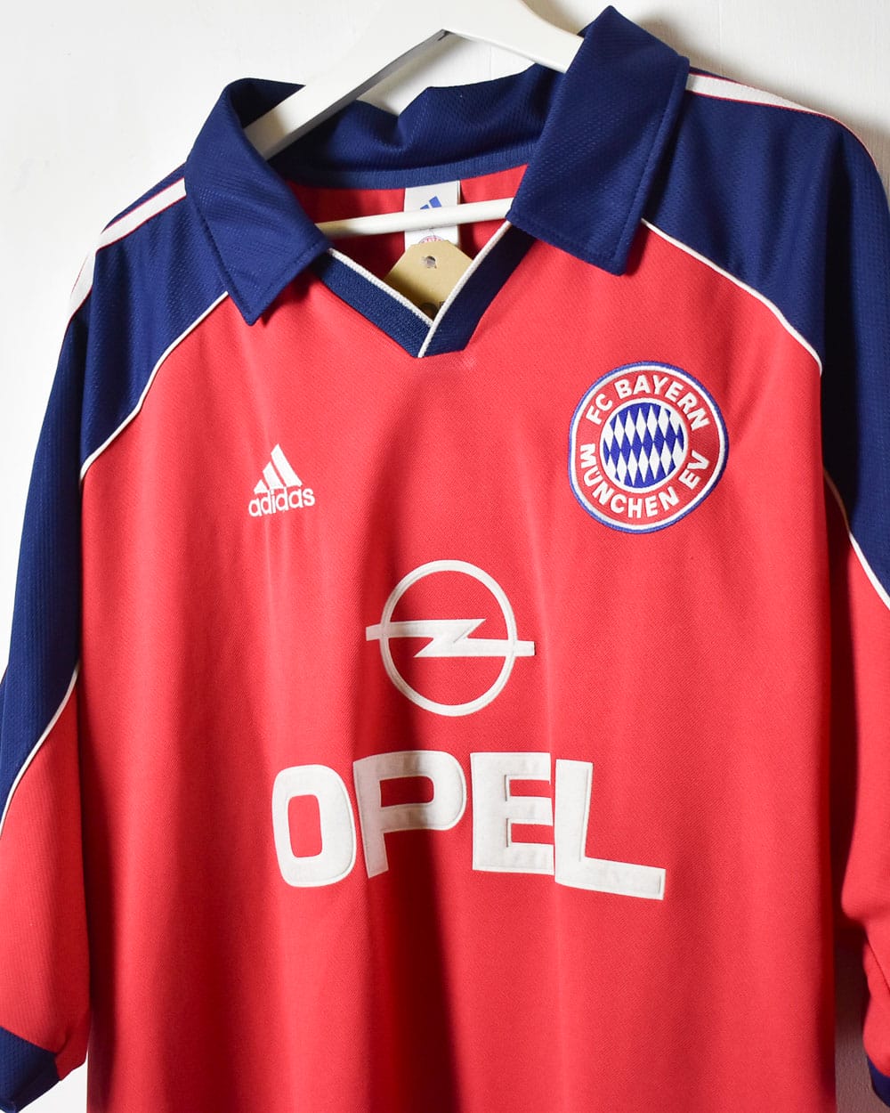 Red Adidas Bayern Munich 1999/01 Home Shirt - XX-Large