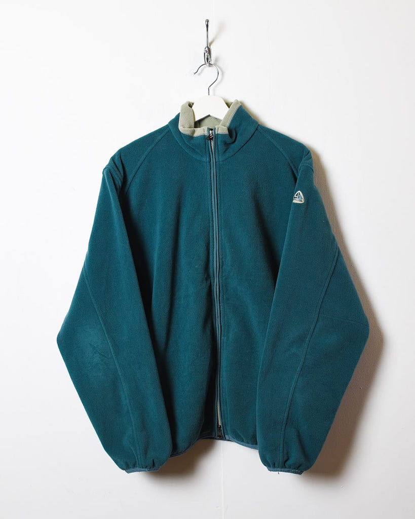 Vintage 00s Blue Nike ACG Zip-Through Fleece - Medium Polyester