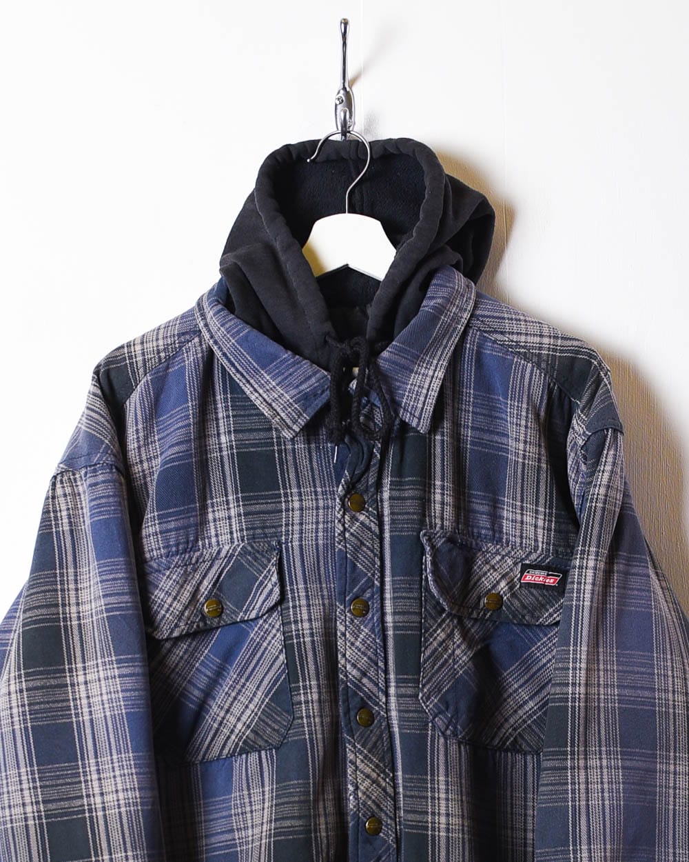 Navy Dickies Quilted Flannel Overshirt - XX-Large