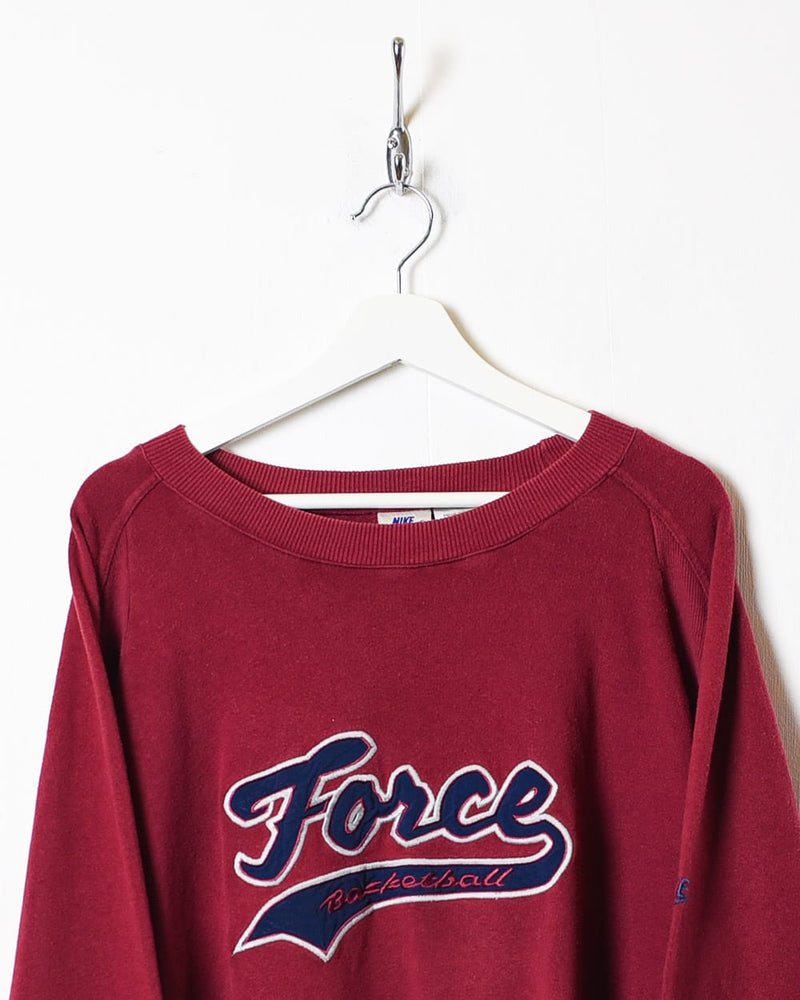Maroon Nike Force Basketball Sweatshirt - X-Large