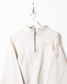 Neutral Reebok 1/4 Zip Sweatshirt - Large