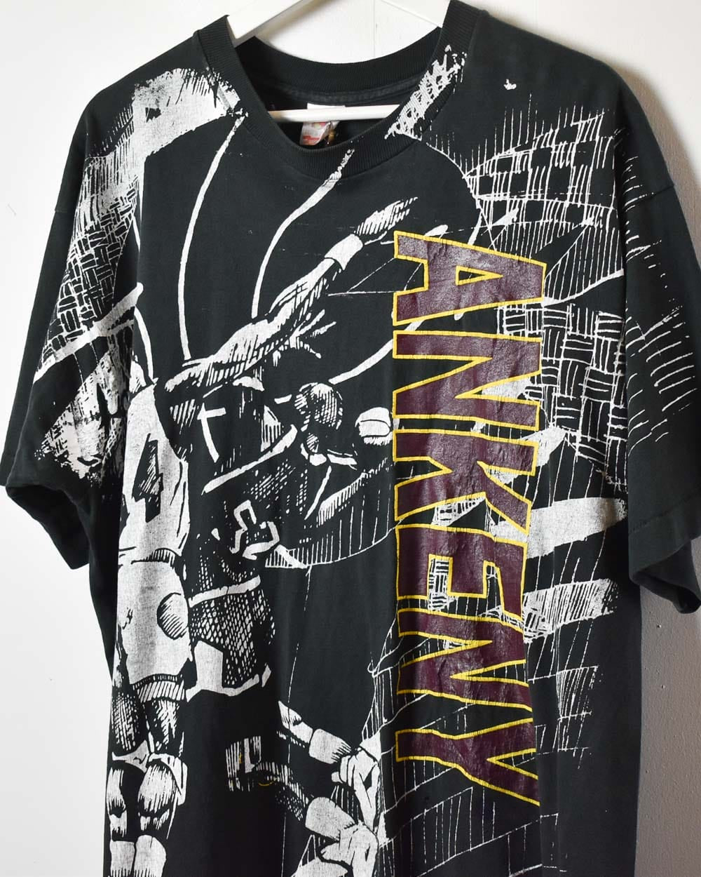 Black Ankeny Basketball All-Over Print T-Shirt - X-Large