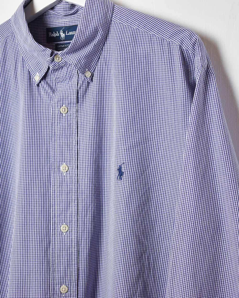 Purple Polo Ralph Lauren Yarmouth Checked Shirt - Large