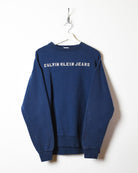 Navy Calvin Klein Jeans Sweatshirt - Large