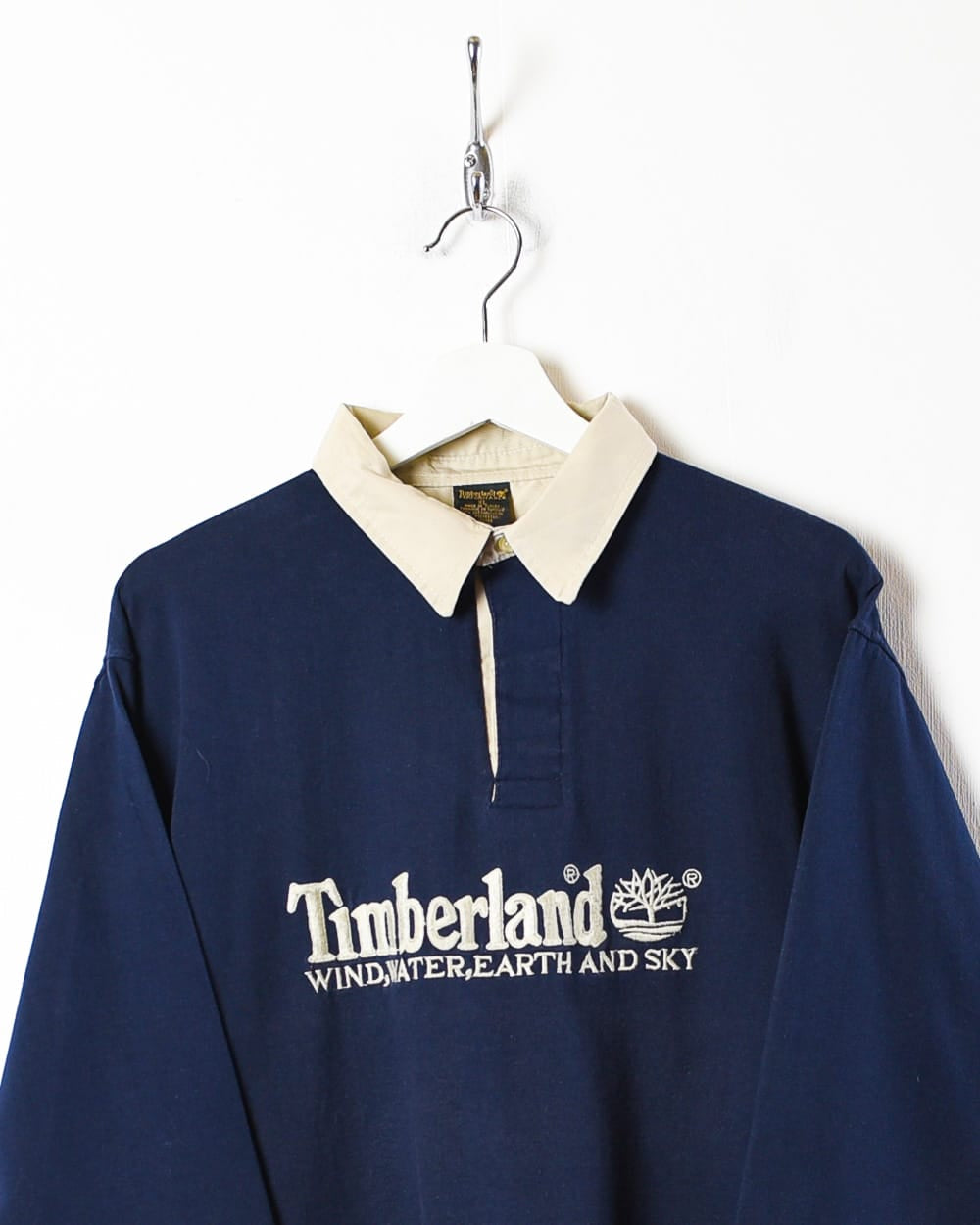 Navy Timberland Rugby Shirt - X-Large