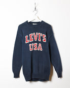 Navy Levi's Knitted Sweatshirt - Medium