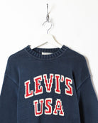 Navy Levi's Knitted Sweatshirt - Medium