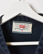 Navy Levi's Knitted Sweatshirt - Medium