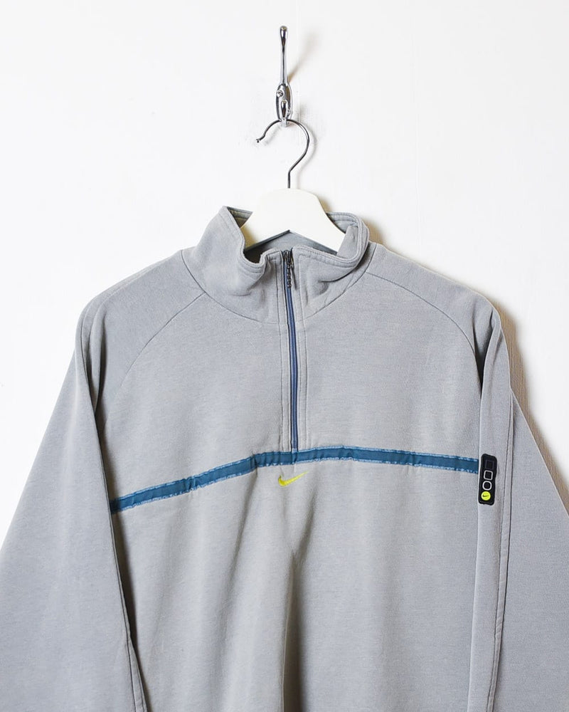 Stone Nike 1/4 Zip Sweatshirt - Medium