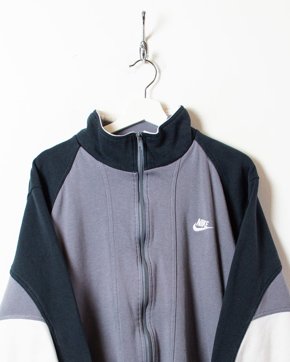 Stone Nike Zip-Through Sweatshirt - Small