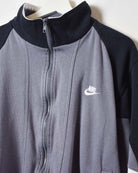 Stone Nike Zip-Through Sweatshirt - Small