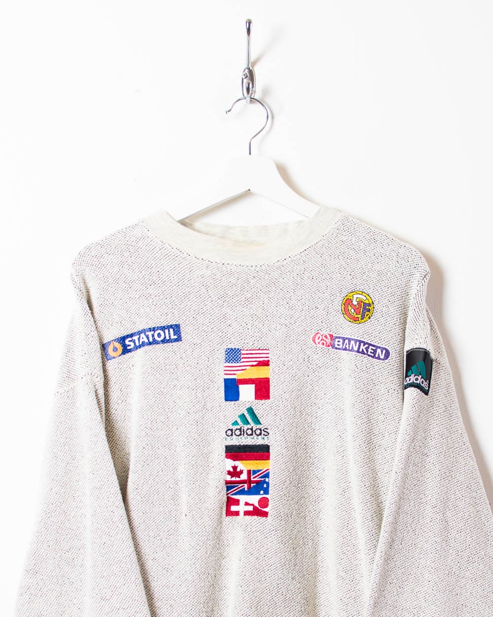 Vintage Adidas World Flags sold Trefoil Crewneck