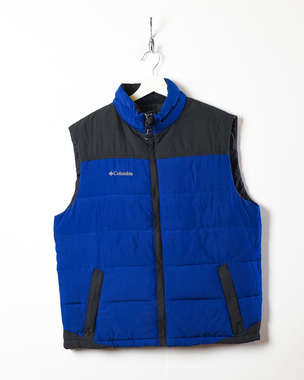 Blue Columbia Down Puffer Gilet - Large