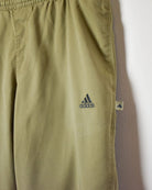 Neutral Adidas Tracksuit Bottoms - Medium