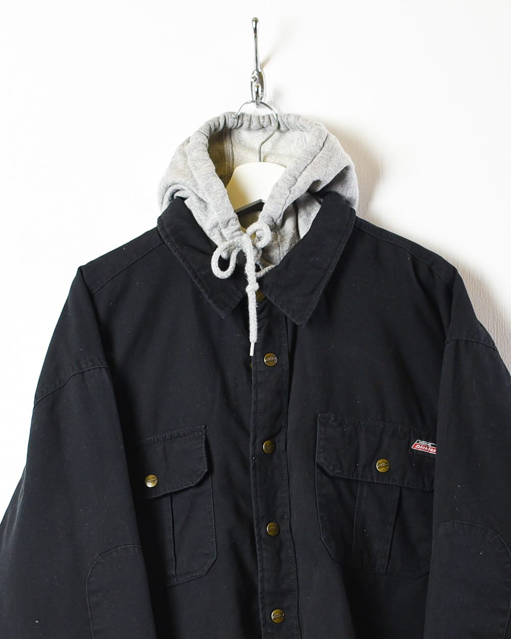 Black Dickies Padded Hooded Overshirt Jacket - XX-Large