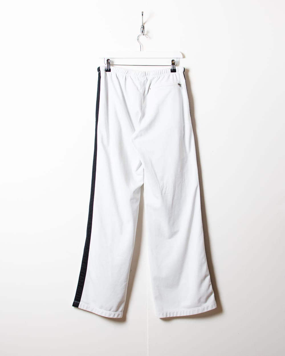 White Nike Tracksuit Bottoms - Large Women's