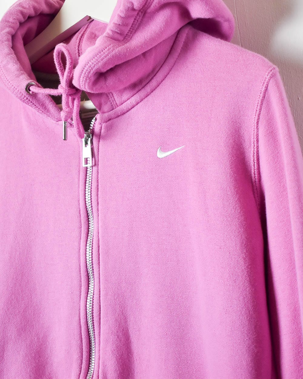 Pink Nike Zip-Through Hoodie - Small Women's