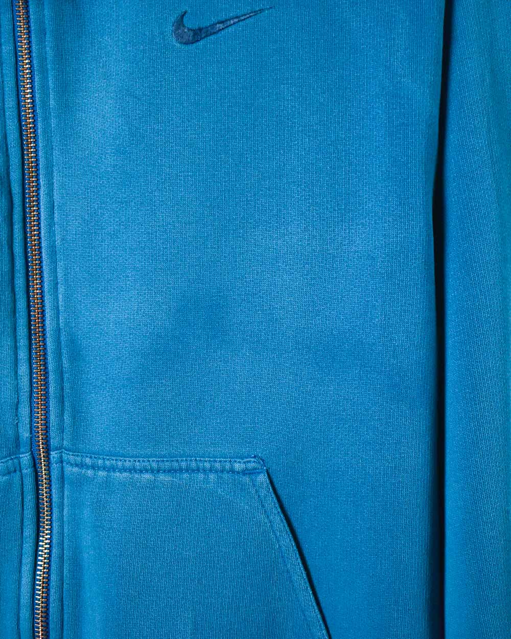 Blue Nike Zip-Through Hoodie - X-Small