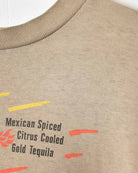 Brown TQ Hot Turn Up The Heat Single Stitch T-Shirt - X-Large