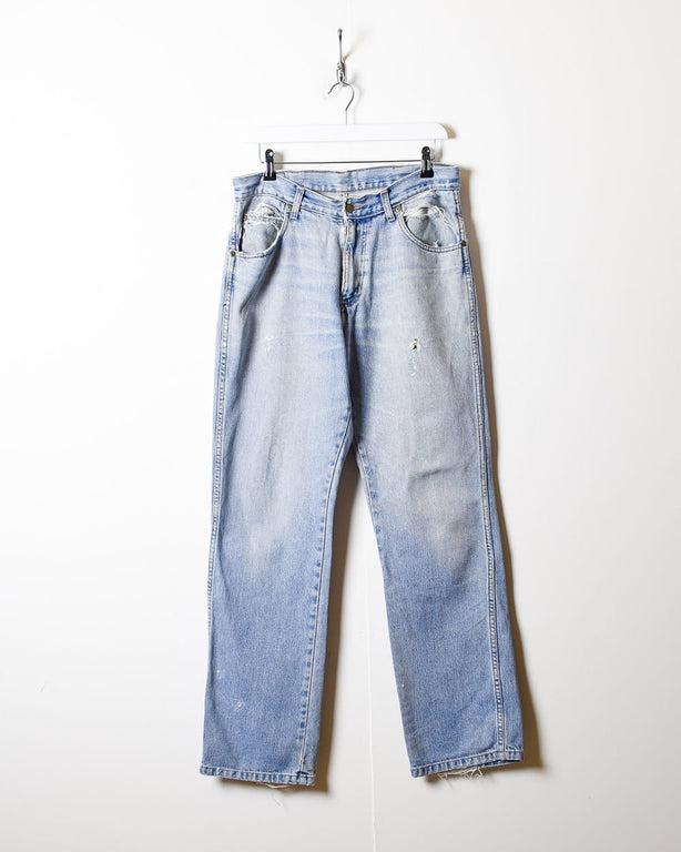 Blue Wrangler Lightly Distressed Jeans - W32 L32