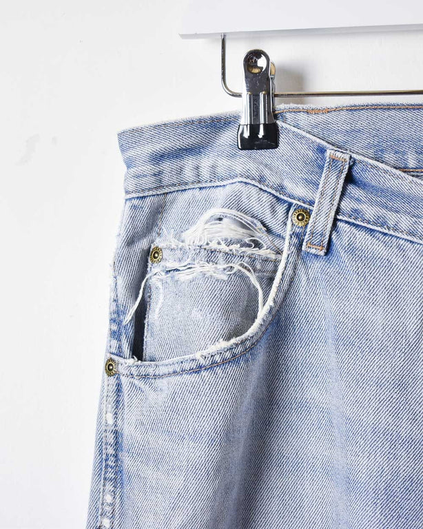 Blue Wrangler Lightly Distressed Jeans - W32 L32