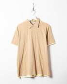 Neutral Yves Saint Laurent Thin Polo Shirt - Large