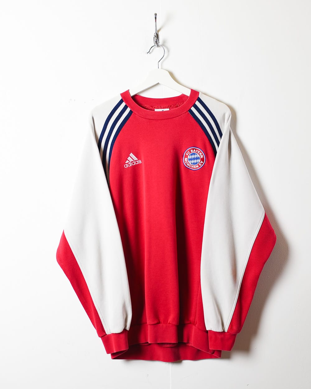 Red Adidas Bayern Munich 2000/01 Warmup Sweatshirt - Large