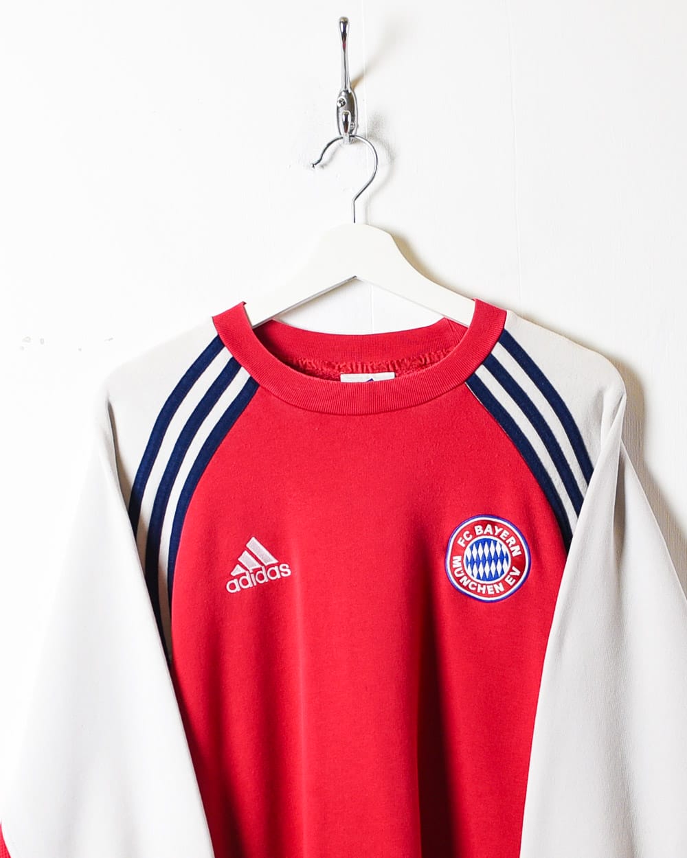 Red Adidas Bayern Munich 2000/01 Warmup Sweatshirt - Large