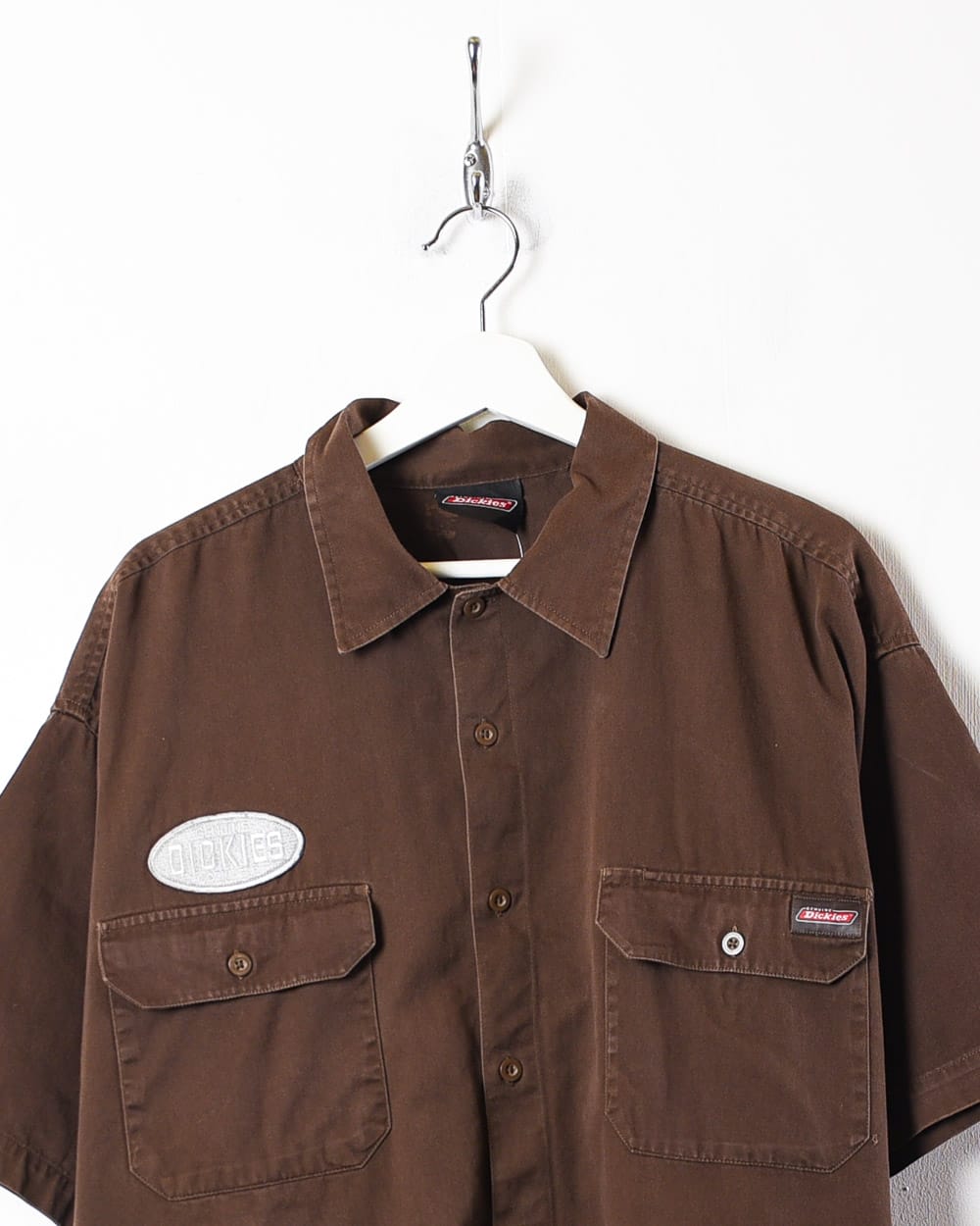 Brown Dickies Workwear Short Sleeved Shirt - XX-Large