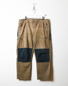 Brown Newwood Adventure Double Knee Cargo Trousers - W38 L28