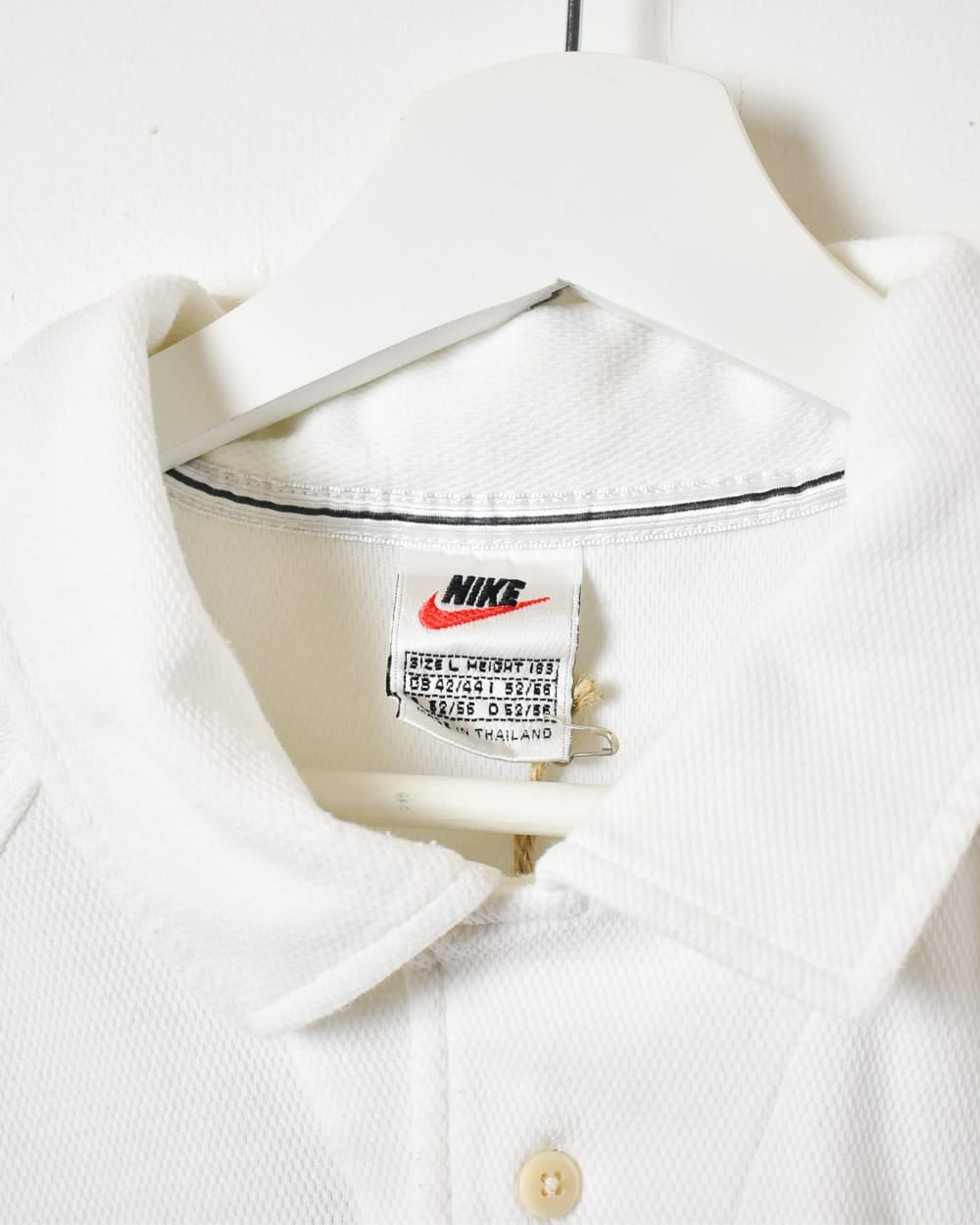 White Nike Challenge Court Polo Shirt - Large